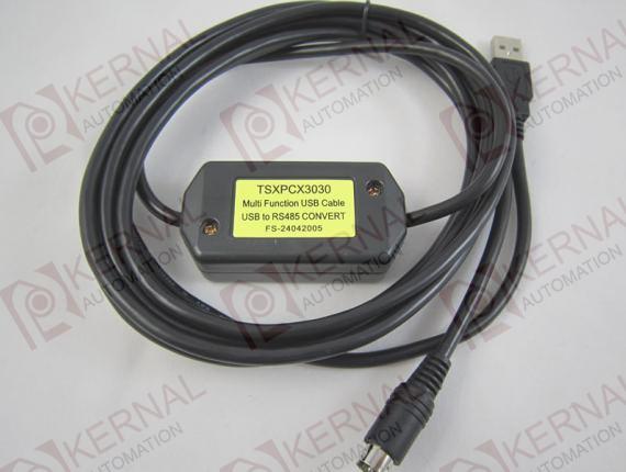 TSXPCX3030:USB/RS485 cable for TSX Preminum, Micro, Nano, Naza, Twido PLC