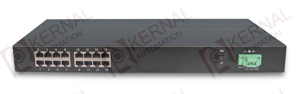 IES1016 16-port Rackmount Industrial Ethernet Switch